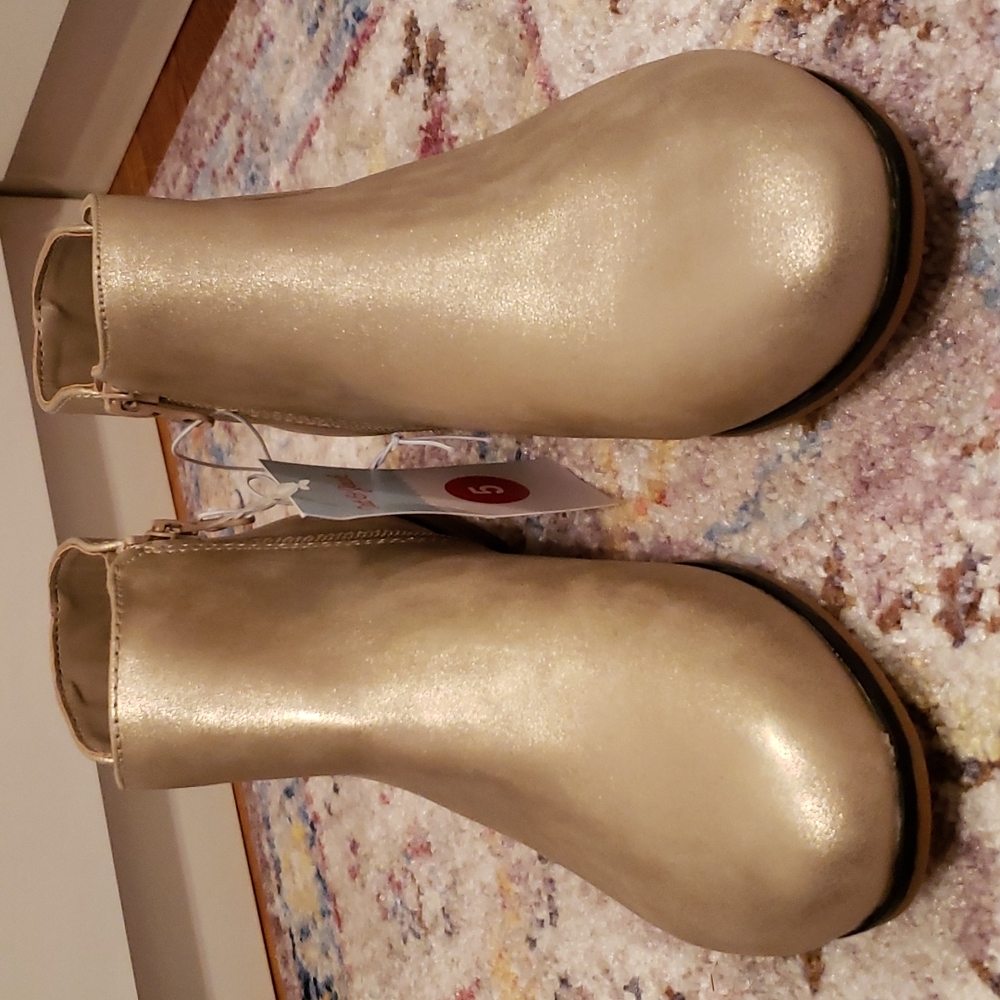 Gold booties - Picture 3 of 7